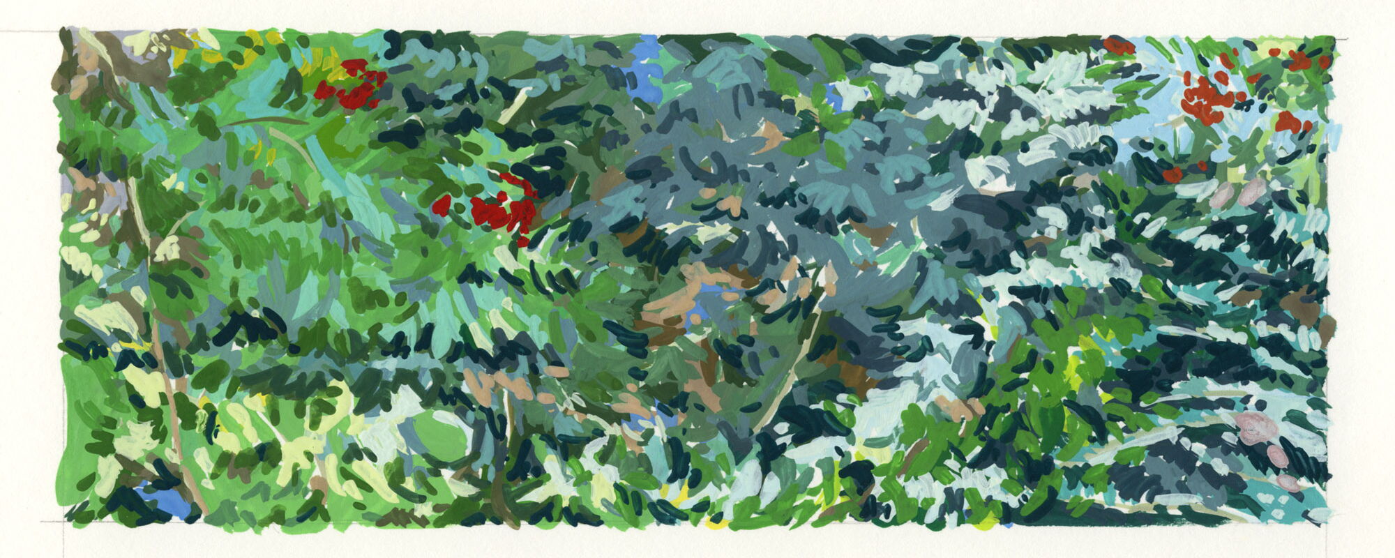 200204, o.T., Eitempera auf Leinwand, 35 x 70 cm