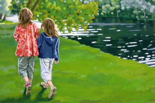 200814, o.T., Eitempera auf Leinwand, 40 x 50 cm